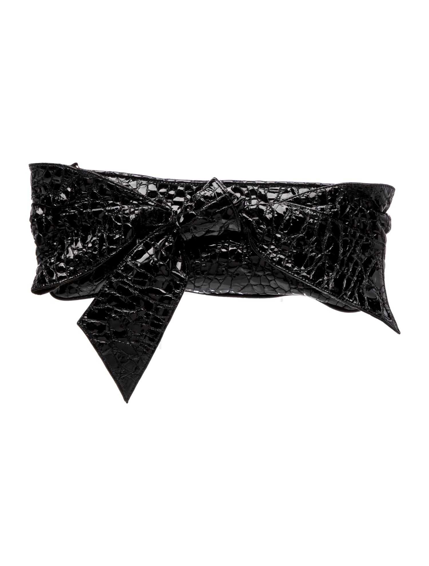 Be & D Patent Leather Clutch