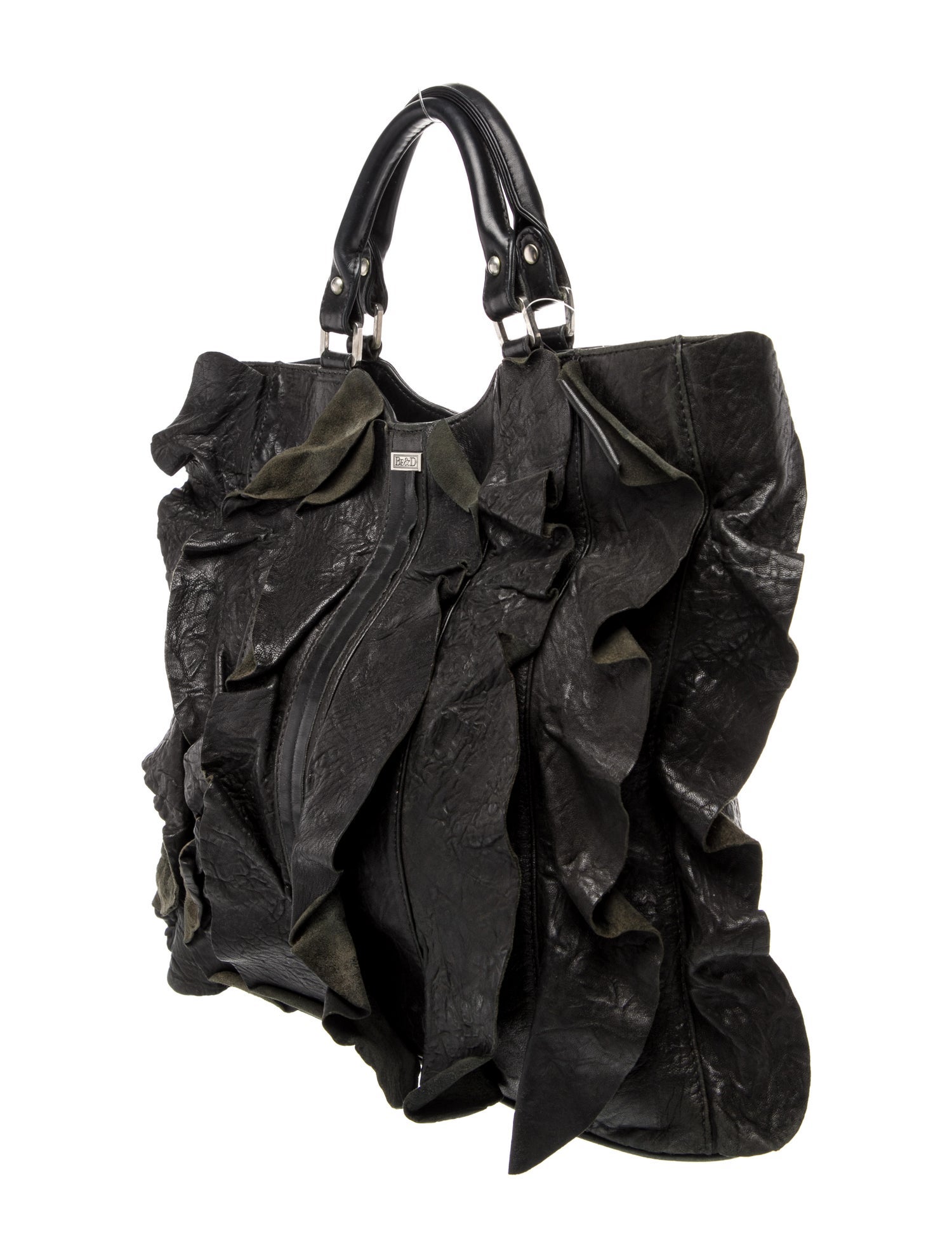 Be & D Leather Top Handle Bag