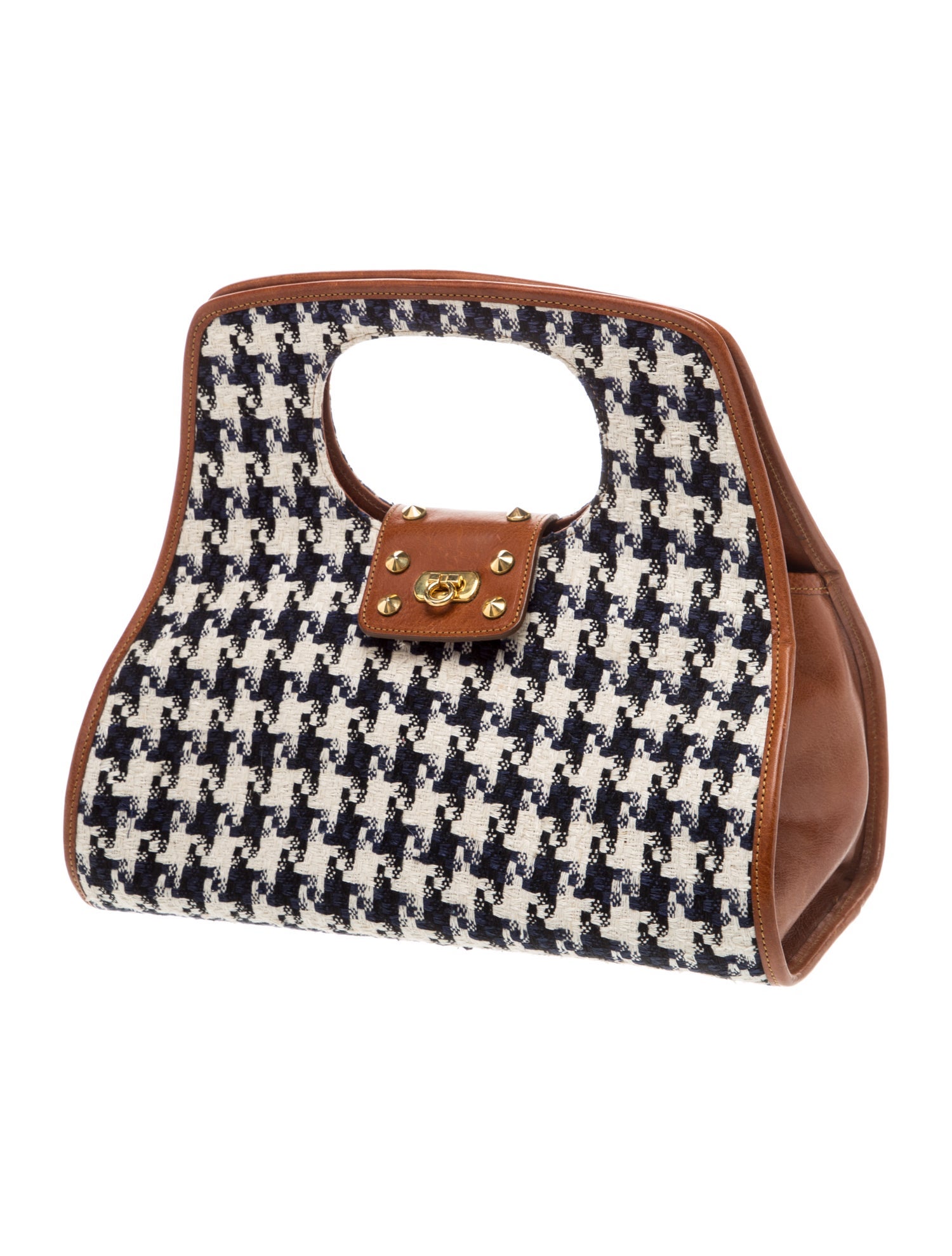 MZ Wallace Tweed Top Handle Bag w/ Tags - Black Handle Bags