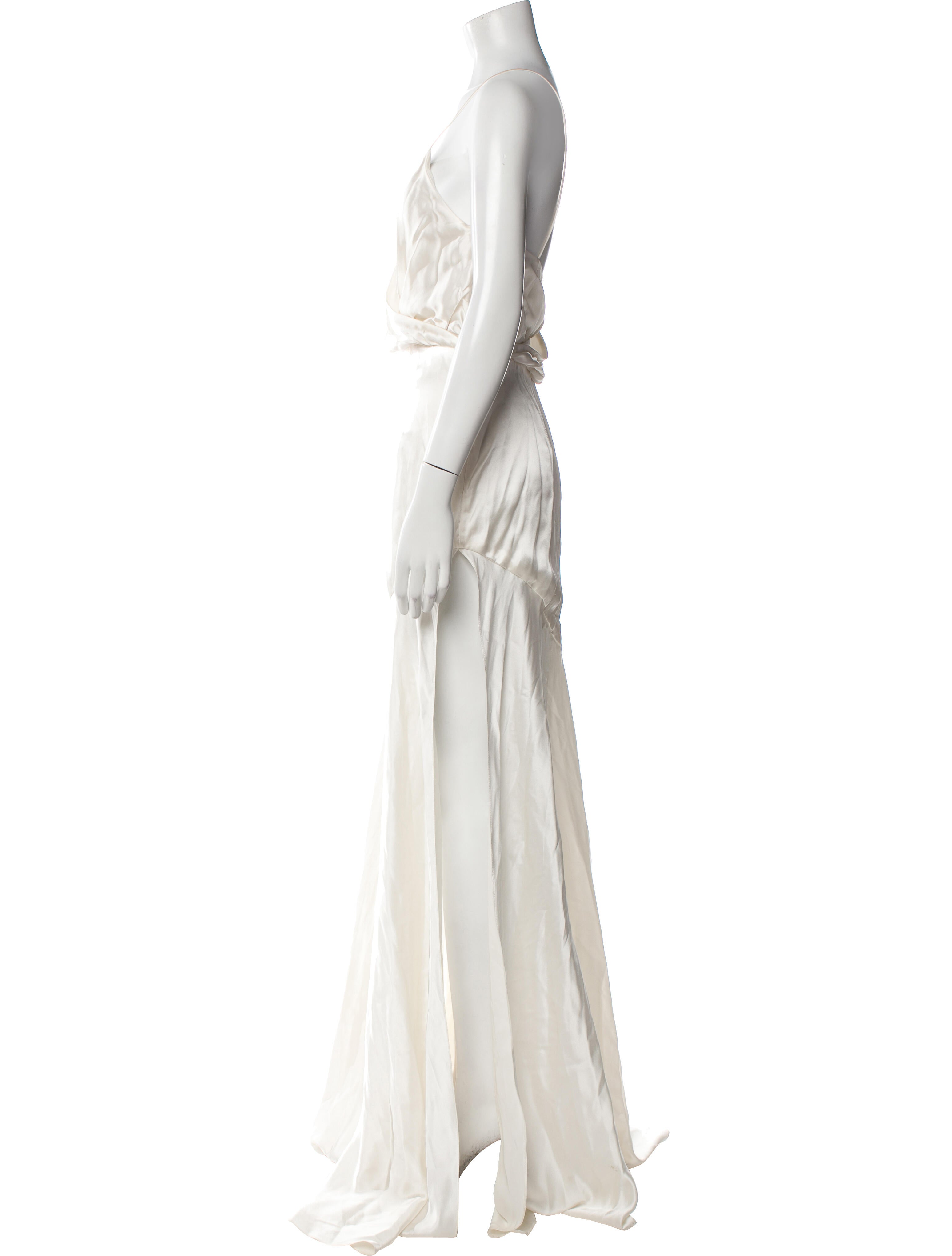 Houghton V-Neck Long Dress