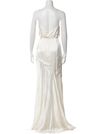 Houghton V-Neck Long Dress