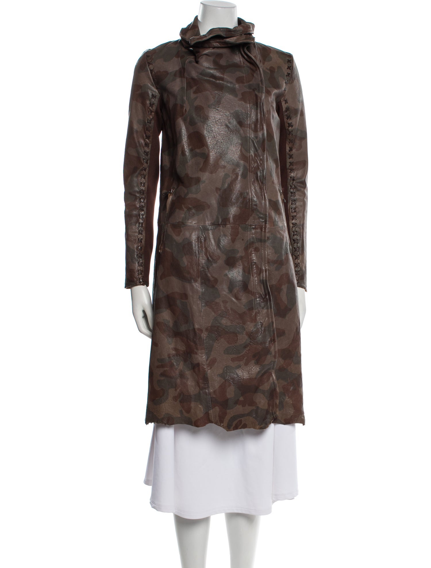 Christiansen Camouflage Print Coat