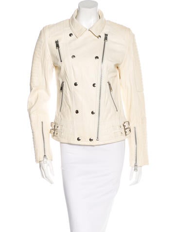 Anine Bing Distressed Leather Jacket w/ Tags