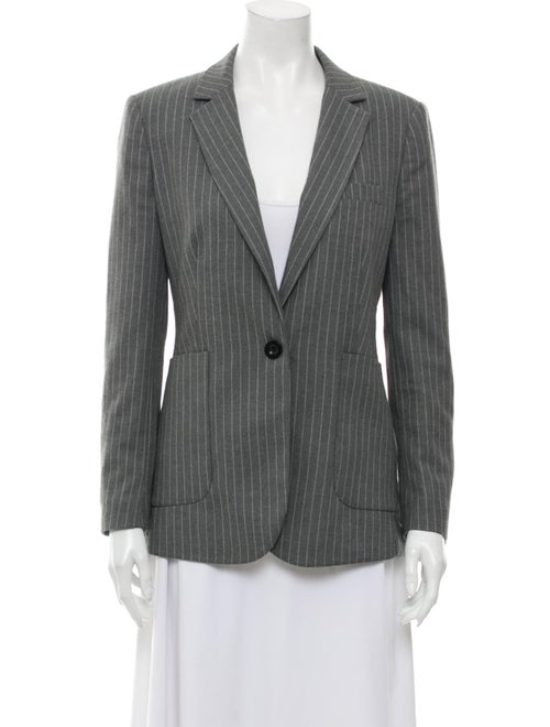 Anine Bing Striped Blazer Grey