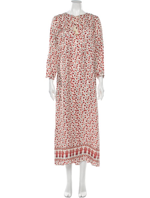 Anine Bing Silk Long Dress w/ Tags Orange