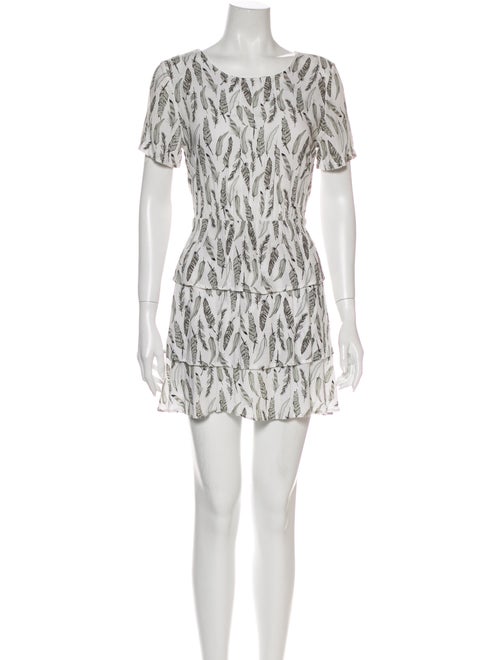 Anine Bing Printed Mini Dress Grey