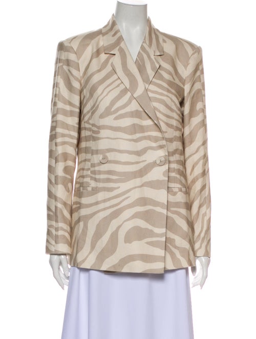 Anine Bing Animal Print Blazer