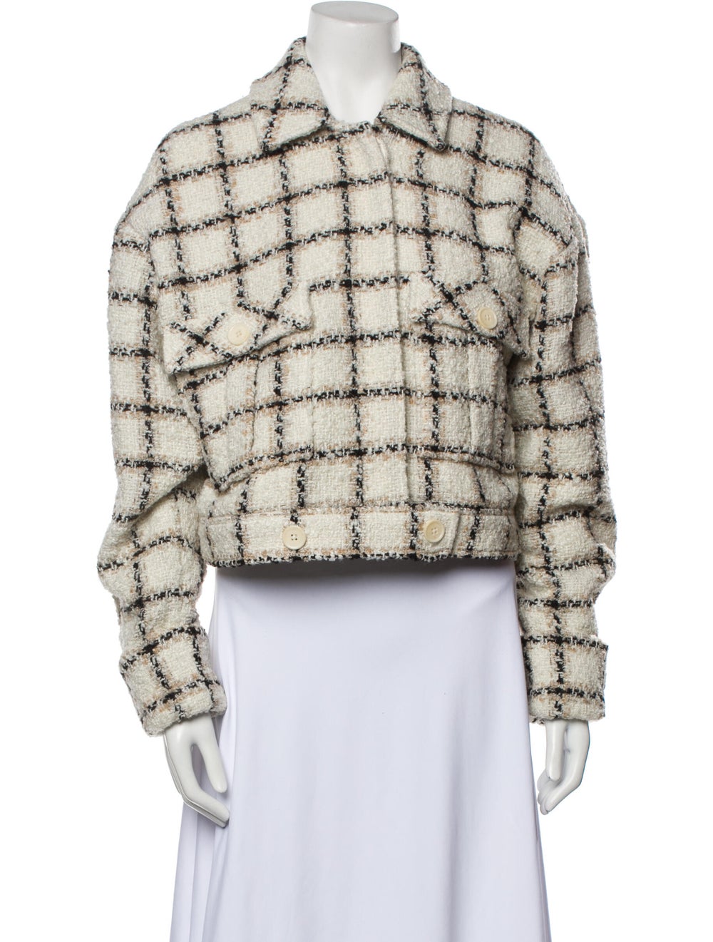 Anine Bing Plaid Print Jacket - image 1