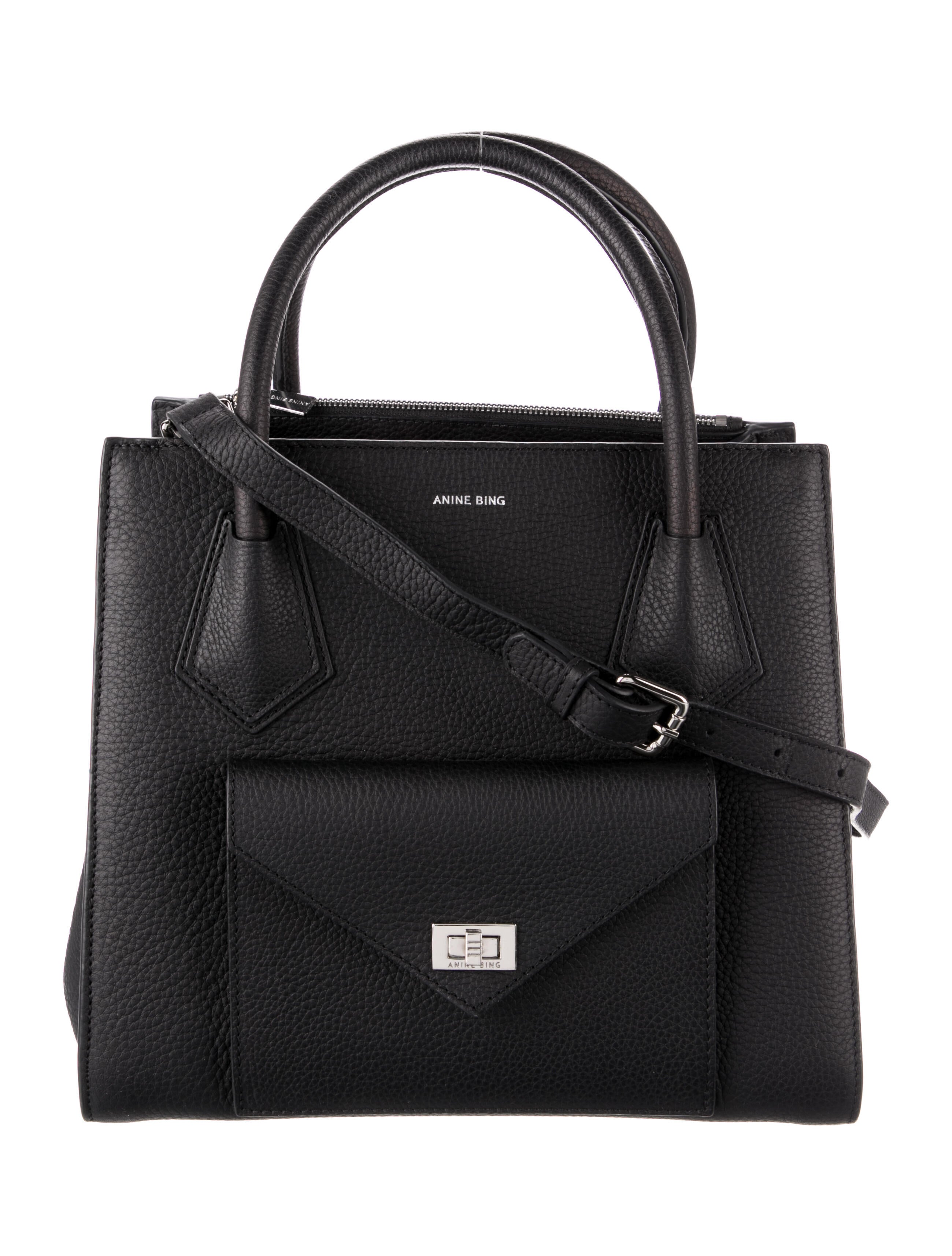 Anine Bing Leather Handle Bag Black Handle Bags, Handbags W6O45635