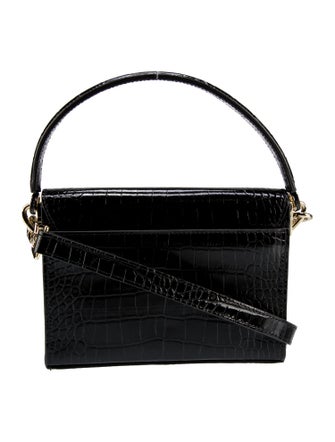 Anine Bing Embossed Leather Handle Bag