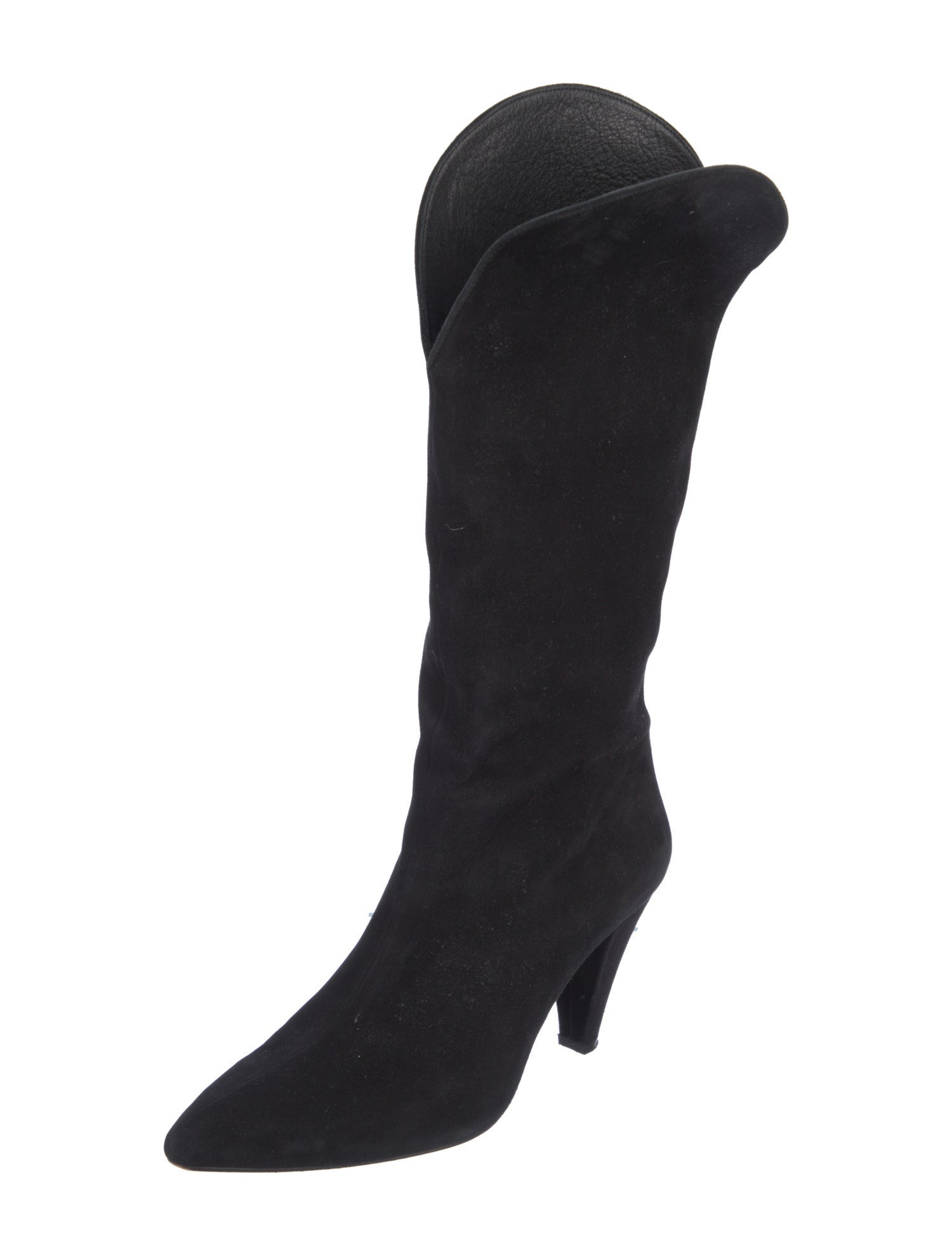 Anine Bing Suede Western Boots