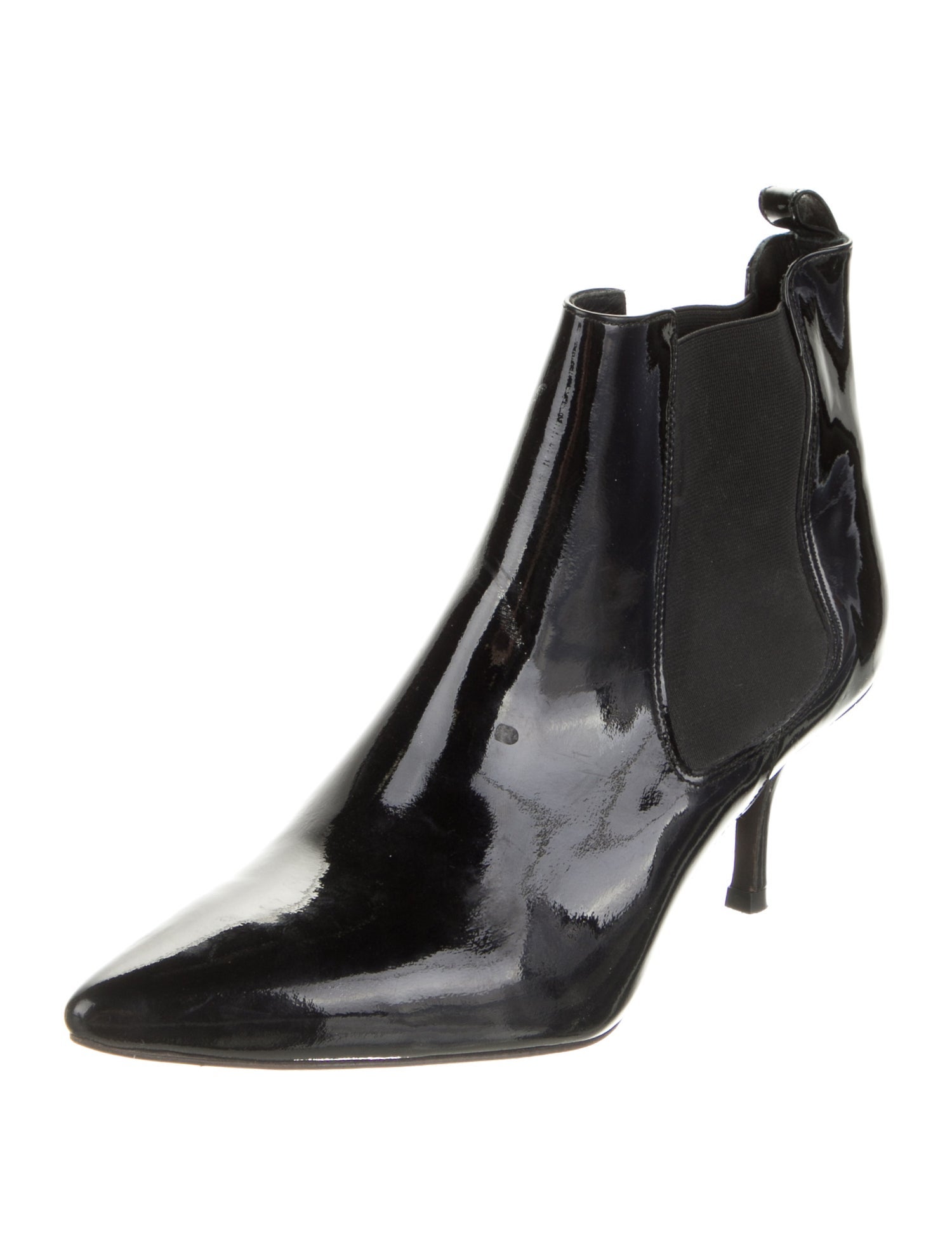 childrens patent chelsea boots