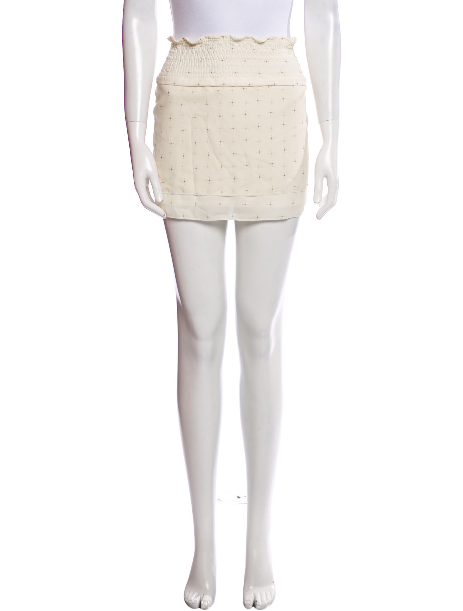 Anine Bing Ruffle Embellishment Mini Skirt