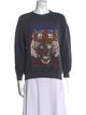Anine Bing Graphic Print Crew Neck Sweatshirt