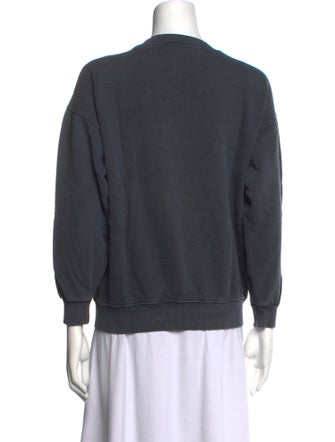 Anine Bing Graphic Print Crew Neck Sweatshirt