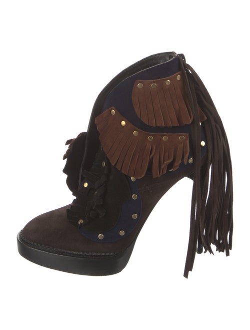 Burberry Prorsum Suede Studded Accents Boots