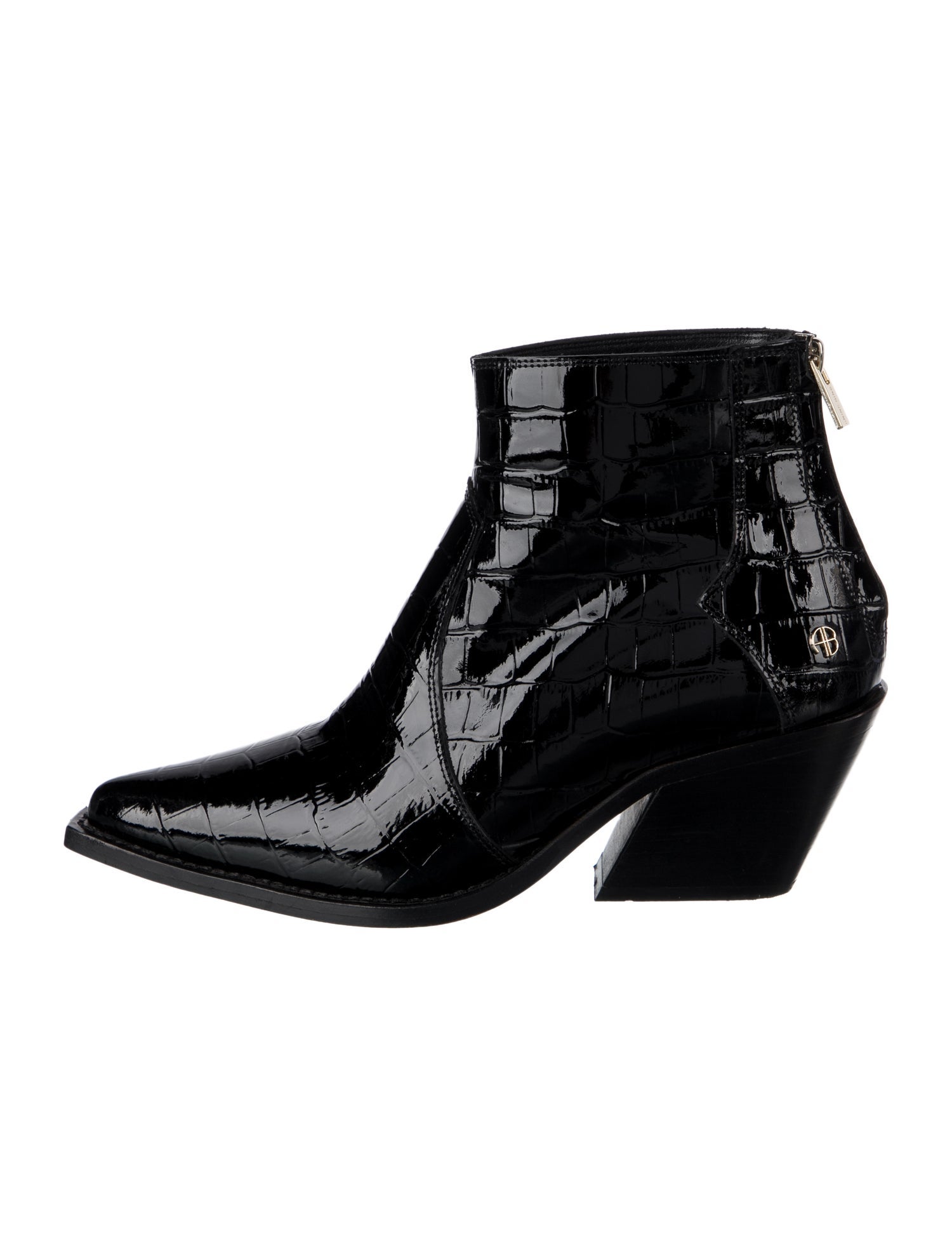 Anine Bing Patent Leather Boots