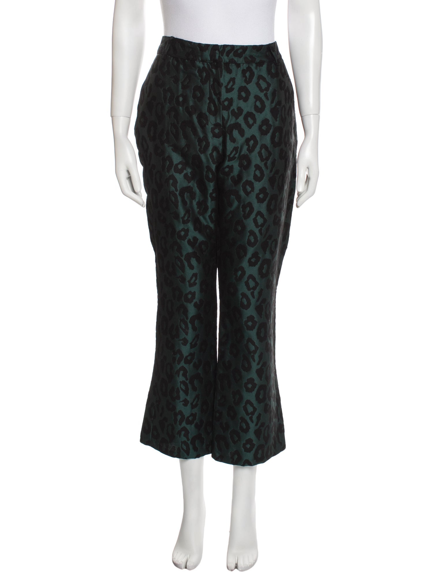 Anine Bing Animal Print Wide Leg Pants