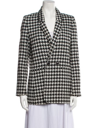 Anine Bing Houndstooth Print Coat