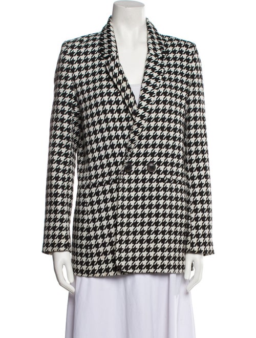 Anine Bing Houndstooth Print Coat
