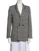 Anine Bing Houndstooth Print Coat