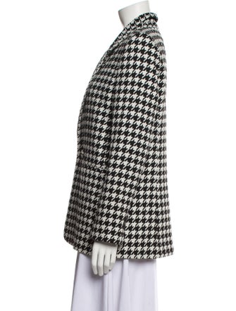 Anine Bing Houndstooth Print Coat
