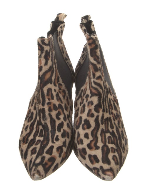 Anine Bing Ponyhair Animal Print Chelsea Boots