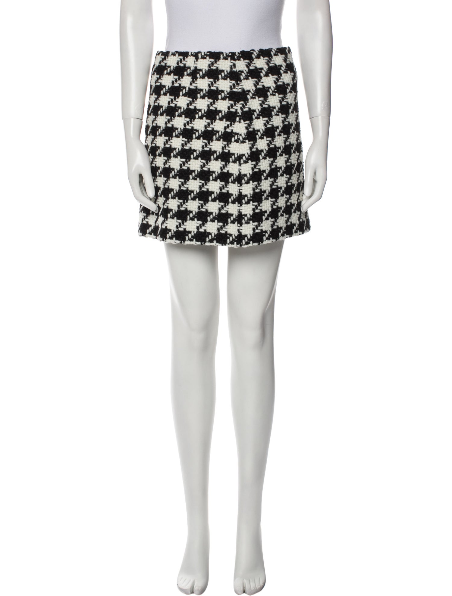 Anine Bing Houndstooth Print Mini Skirt w/ Tags
