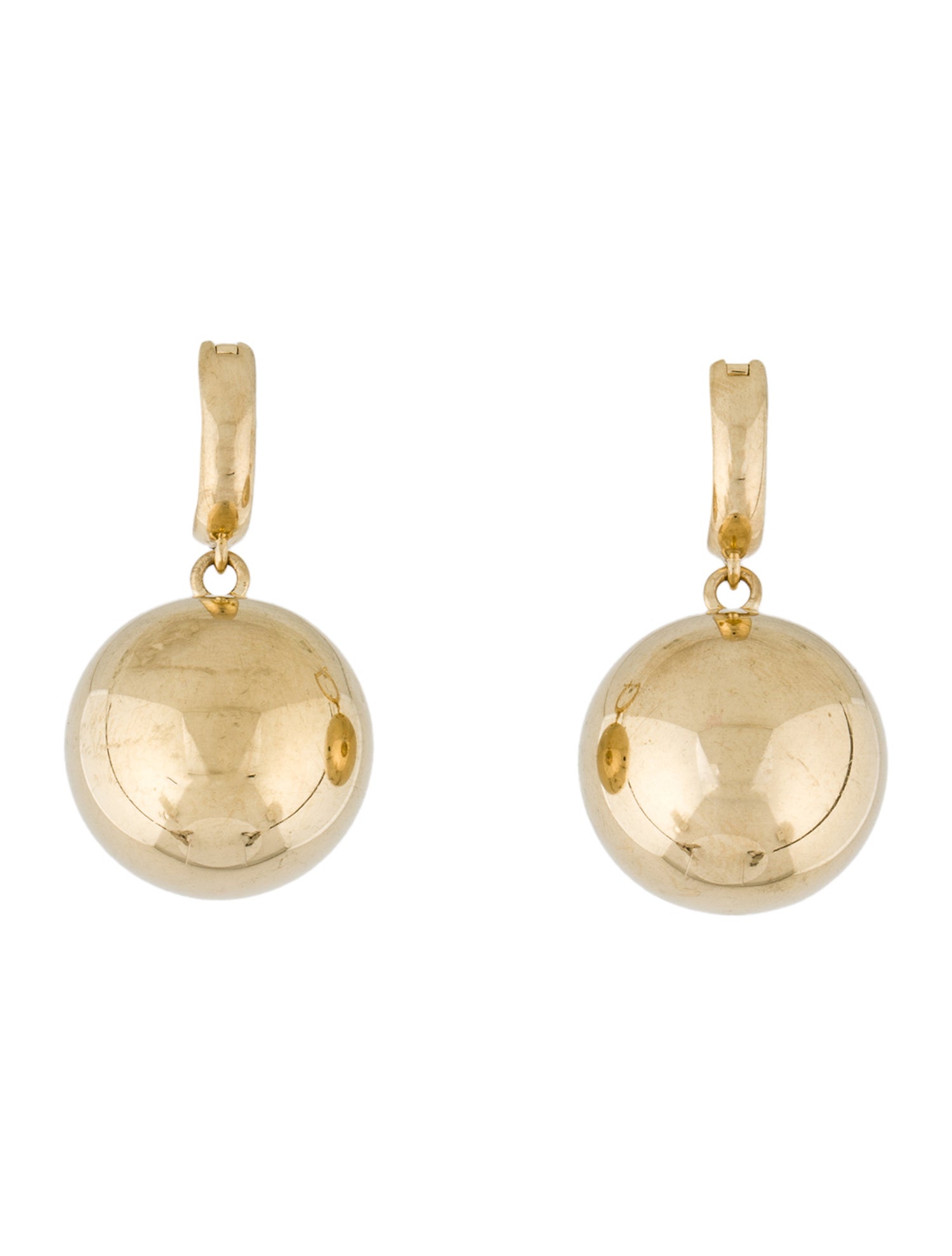 Anine Bing 14K Ball Drop Earrings
