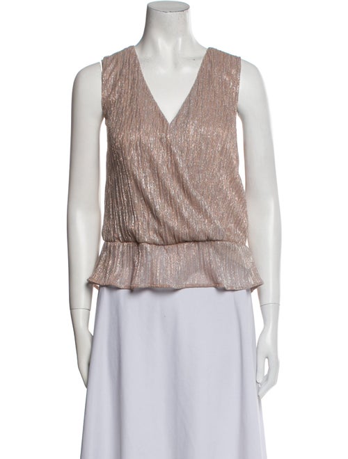 Anine Bing V-Neck Sleeveless Crop Top