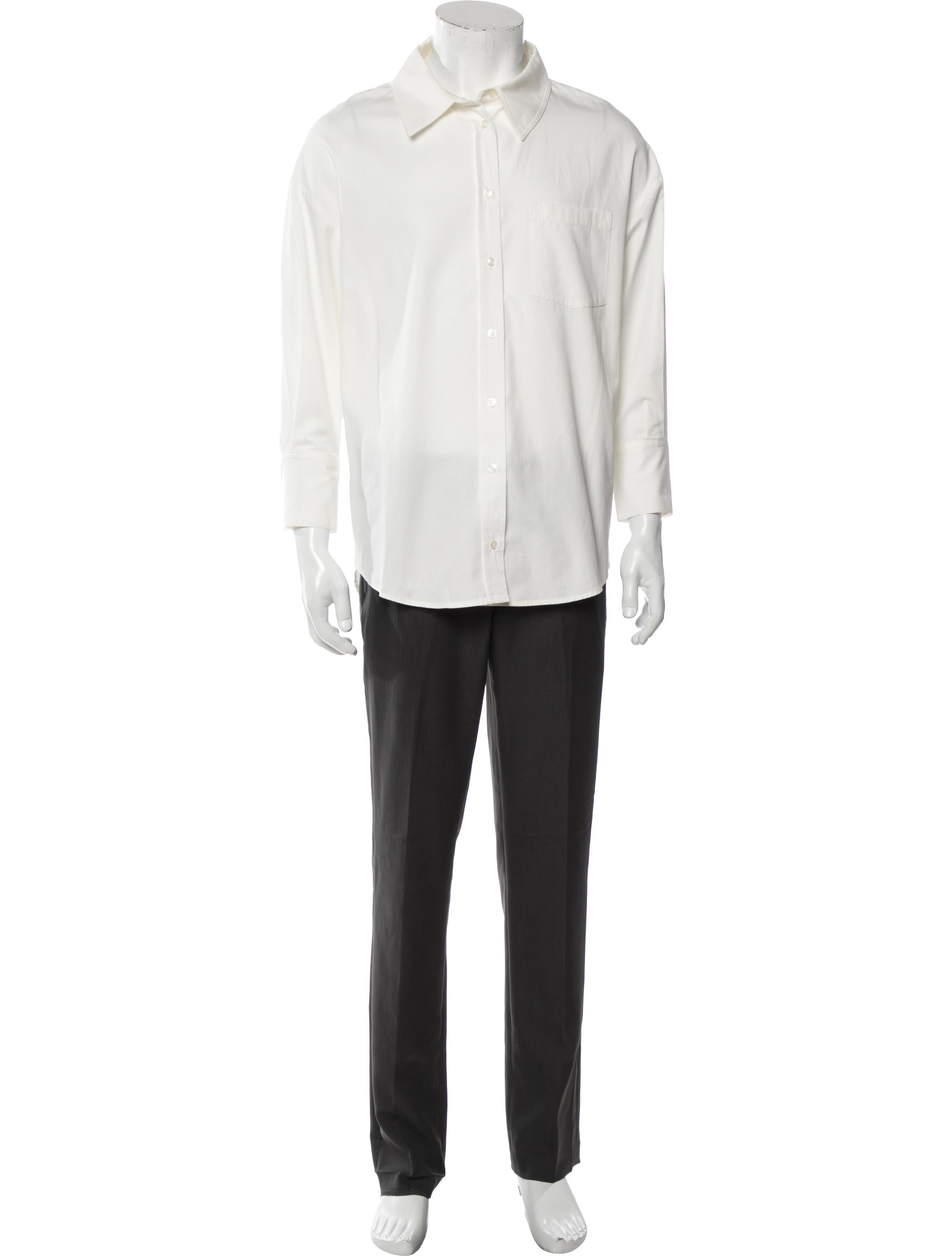 Anine Bing Long Sleeve Tuxedo Shirt