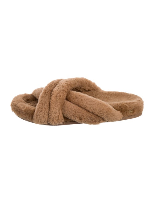 Anine Bing Faux Fur Slides