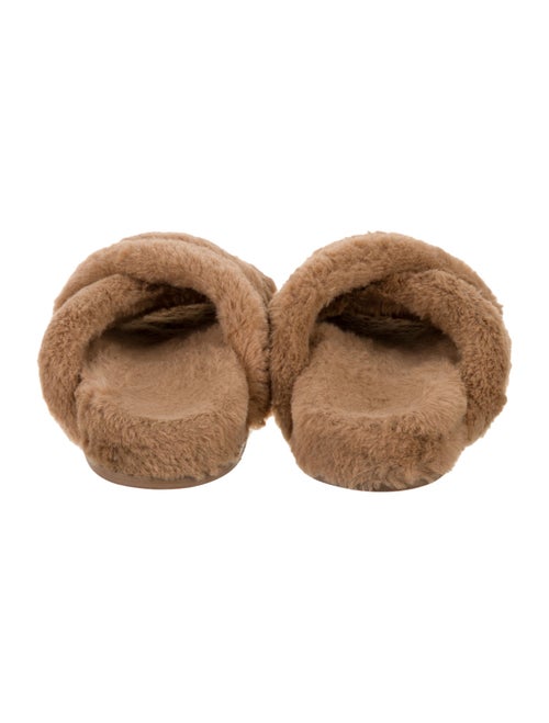 Anine Bing Faux Fur Slides
