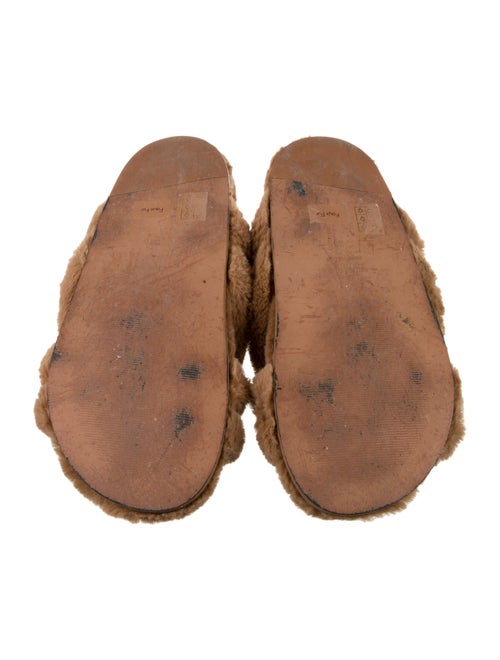 Anine Bing Faux Fur Slides