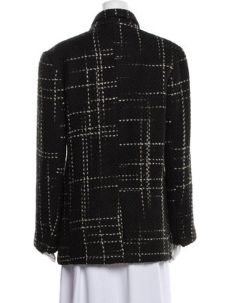 Anine Bing Plaid Print Coat
