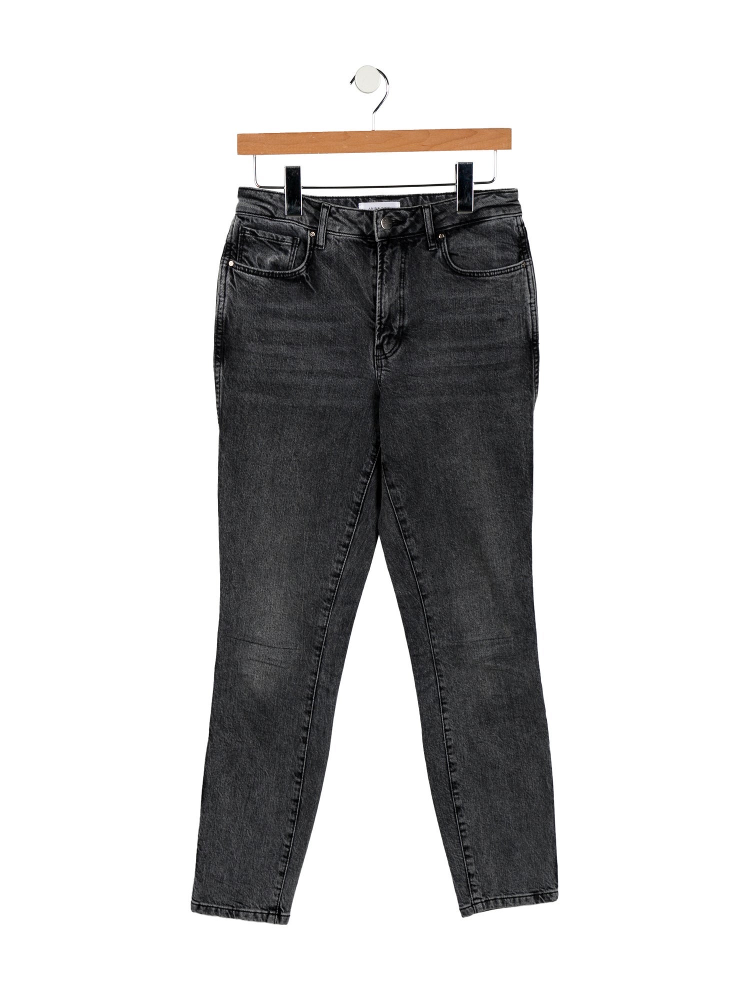 Anine Bing Mid-Rise Skinny Leg Jeans