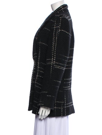 Anine Bing Wool Tweed Pattern Peacoat
