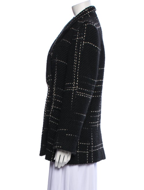 Anine Bing Wool Tweed Pattern Peacoat