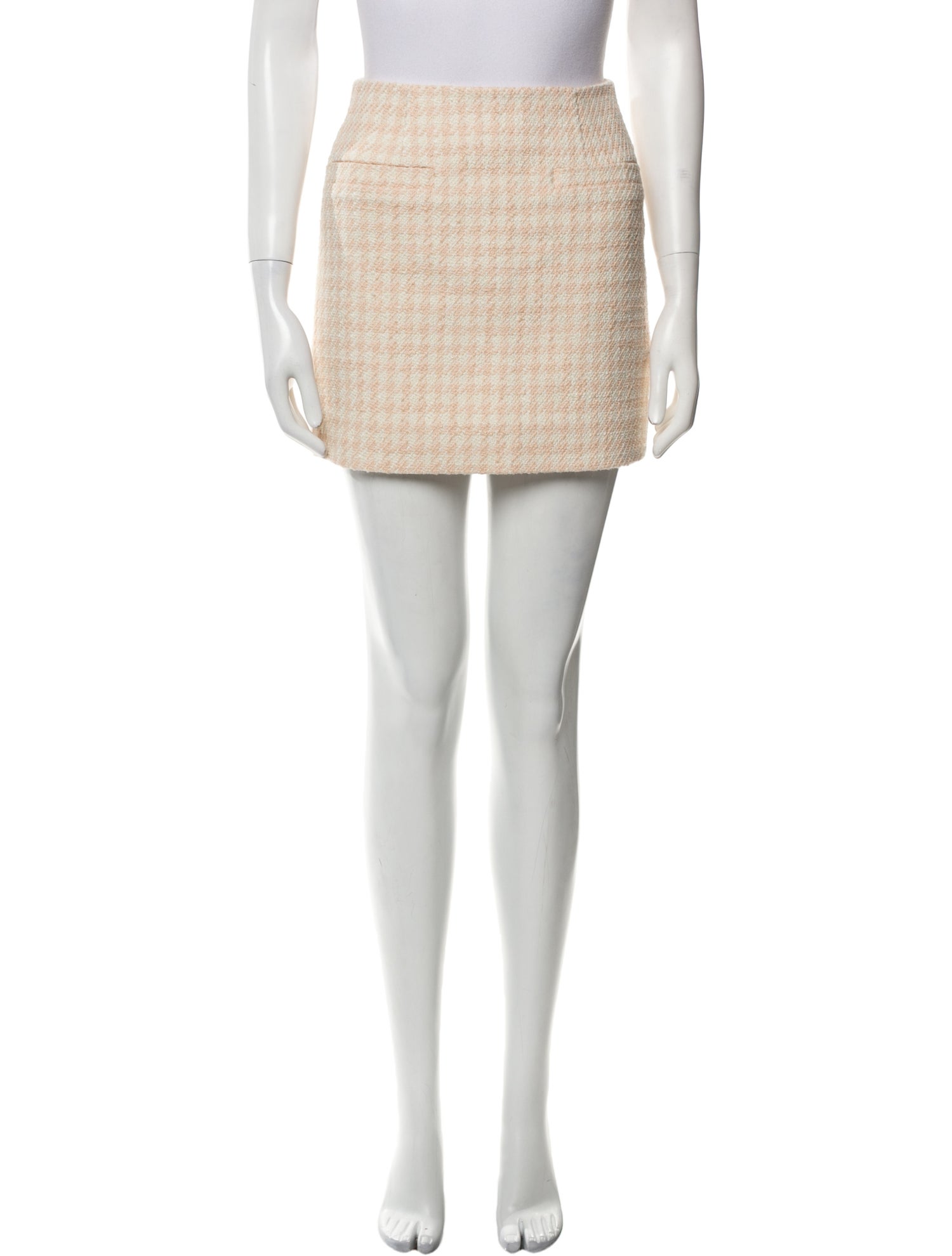 Anine Bing Plaid Print Mini Skirt