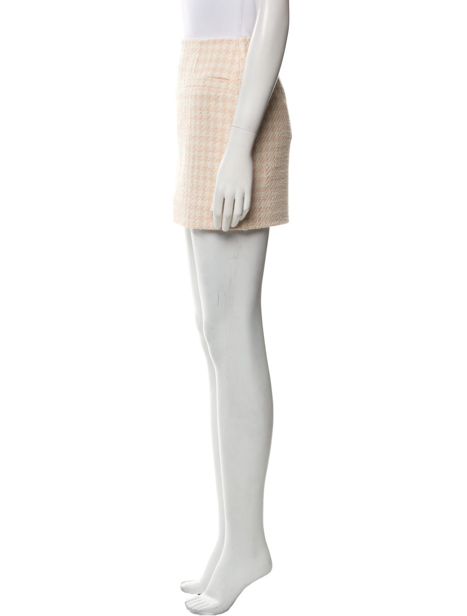 Anine Bing Plaid Print Mini Skirt