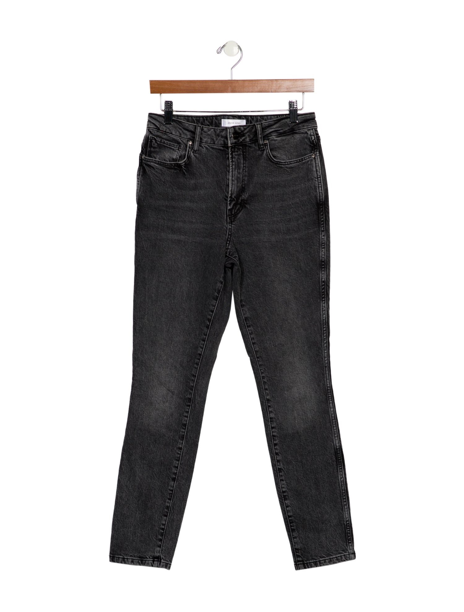 Anine Bing Mid-Rise Skinny Leg Jeans