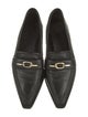 Anine Bing Leather Chain-Link Accents Loafers