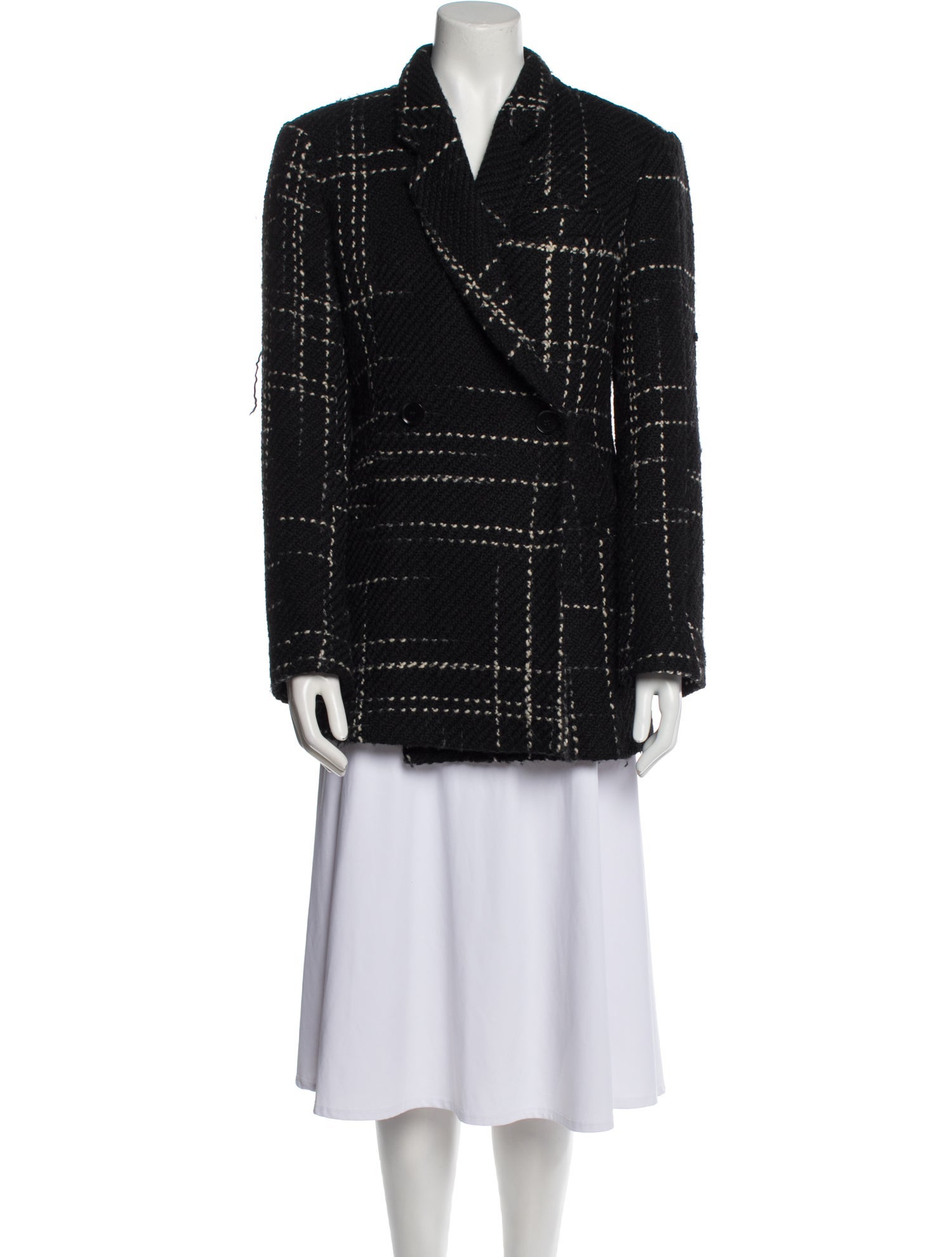 Anine Bing Wool Animal Print Coat