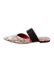 Anine Bing Embossed Leather Animal Print Mules