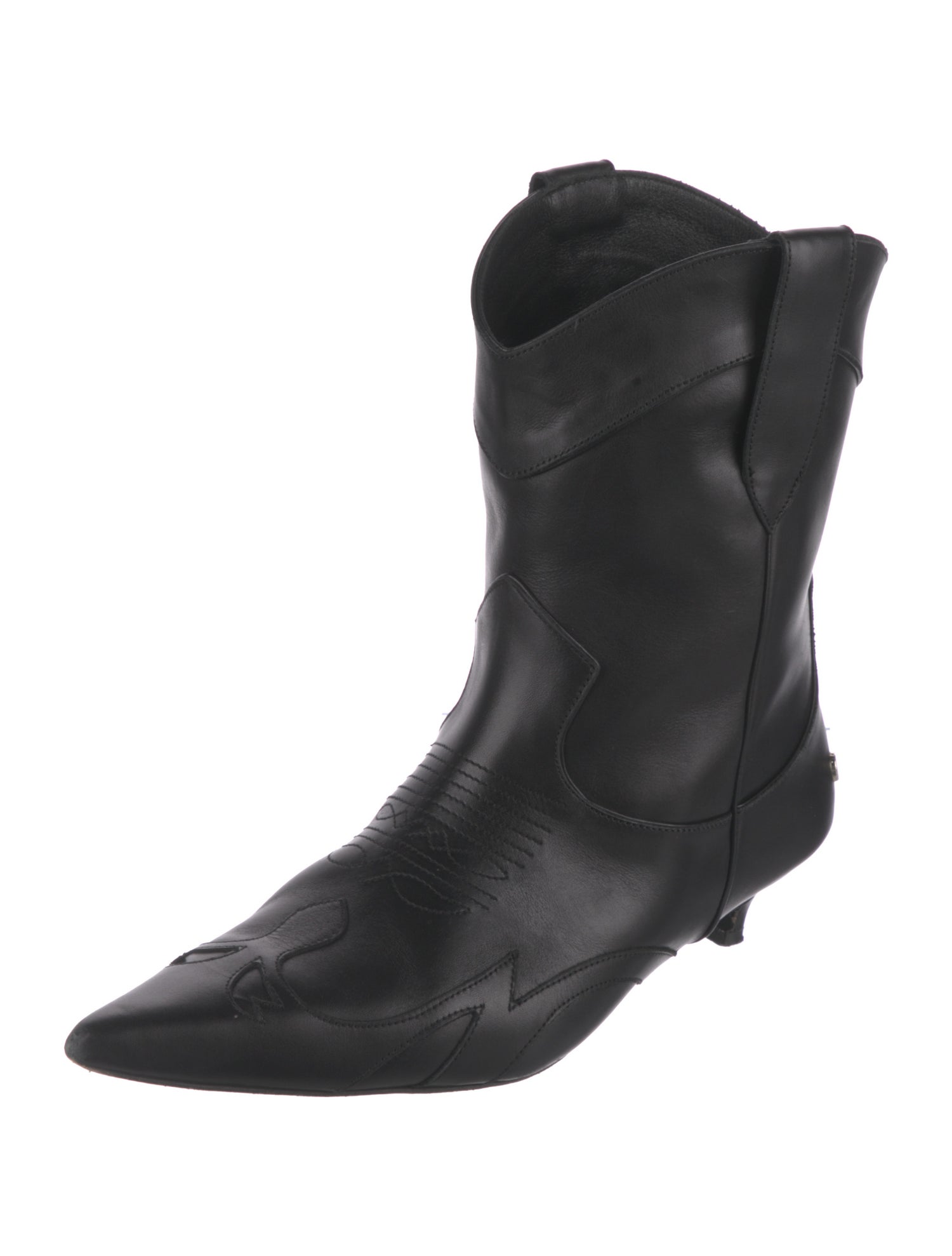 Anine Bing Leather Western Boots