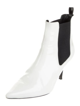 Anine Bing Patent Leather Chelsea Boots