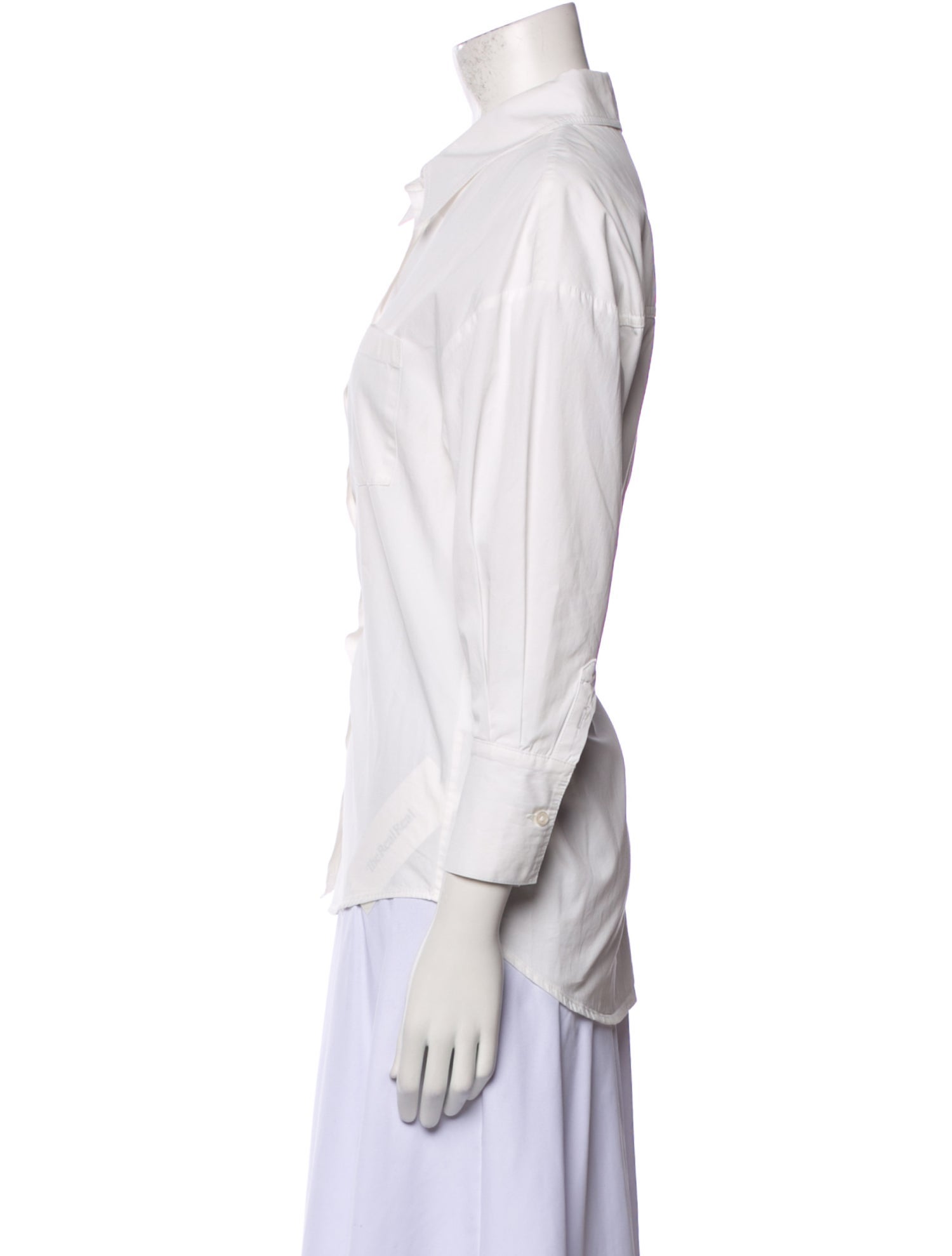 Anine Bing Three-Quarter Sleeve Button-Up Top