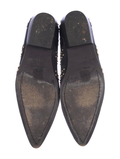 Anine Bing Suede Studded Accents Lace-Up Boots