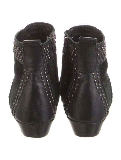 Anine Bing Leather Studded Accents Combat Boots