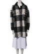 Anine Bing Wool Plaid Print Jacket